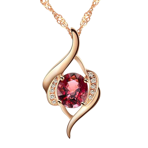 Ruby Pendant Necklace